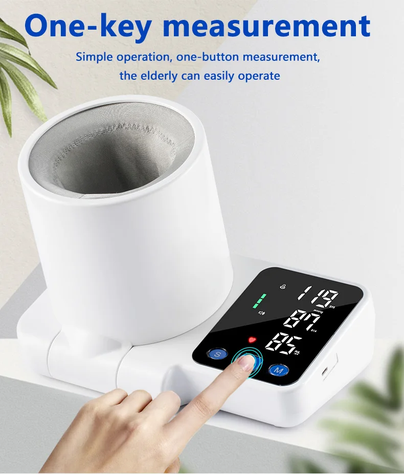 Tunnel Blood Pressure Monitor Digital BP Manufacturer Jziki New Arrival Tubular Flexible Size BP Cuff