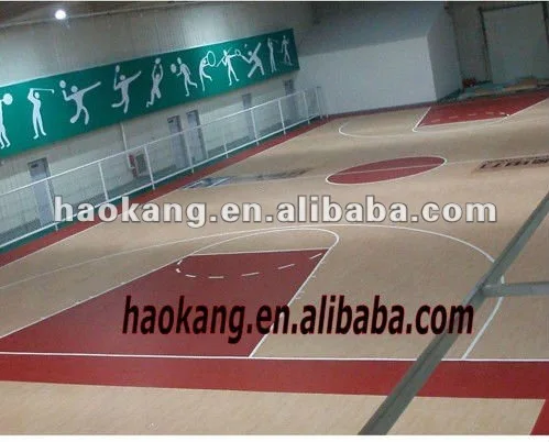 
Wood grain basketball court PVC Floor 7.0MM THICKNESS 