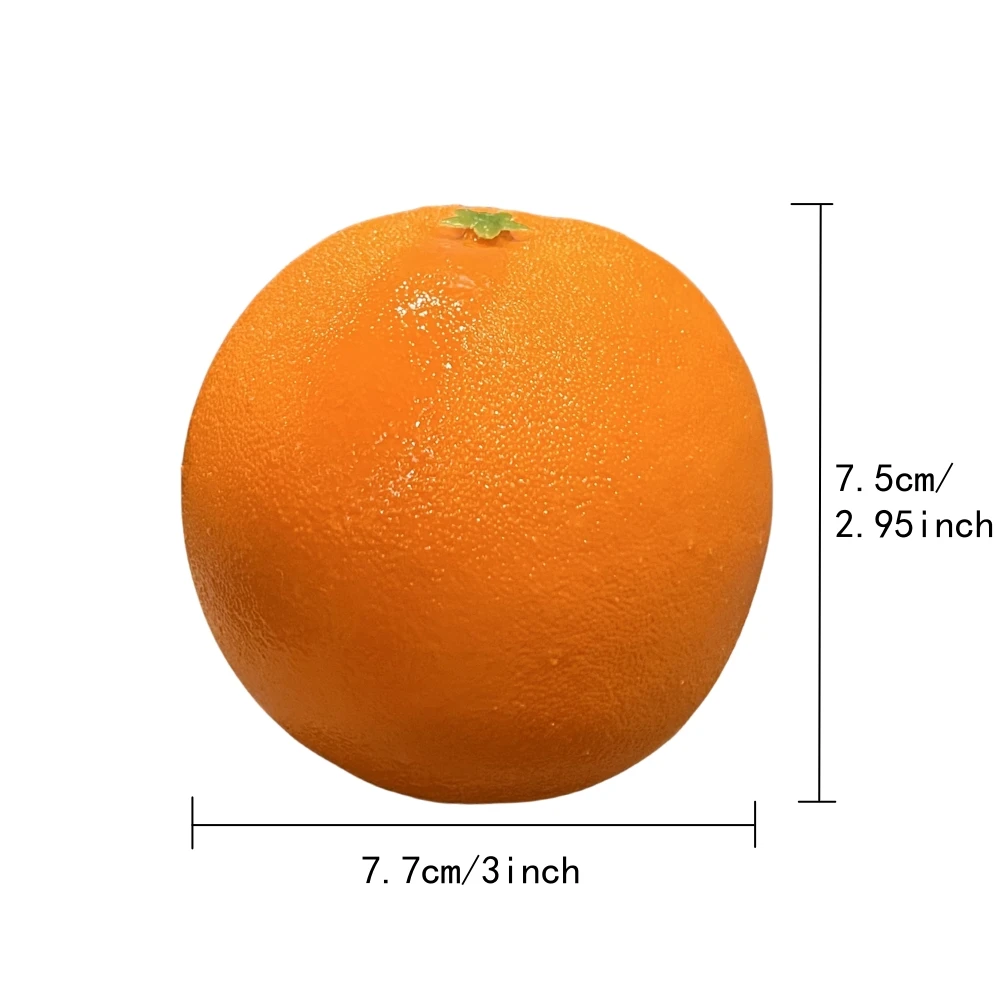 Wholesale Hot Kitchen Decoration Foam Material Artificial Orange Fruits For Teaching Photography Props