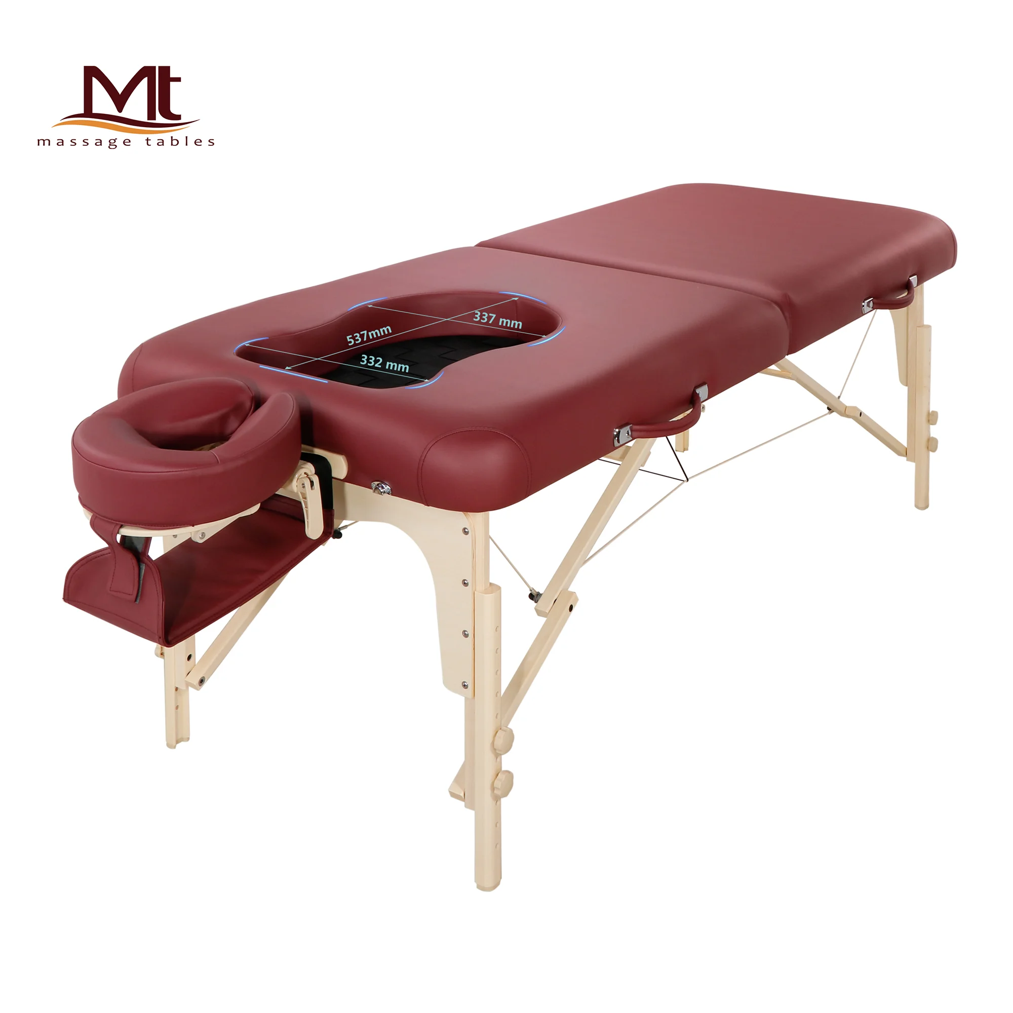 Mt PLE Factory Lightweight Portable Folding Adjust Luxury Pregnancy Massage Table Massage Bed Tattoo Bed for Pregnant Wome
