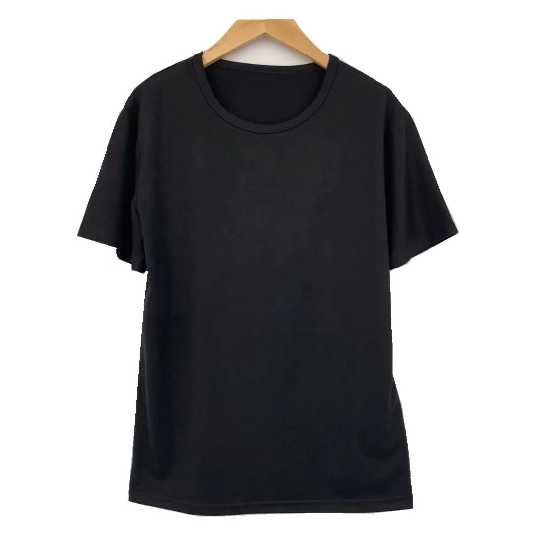 Wholesale Classical Polyester Spandex Round Collar Short Sleeve  Customized logo Women T shirt