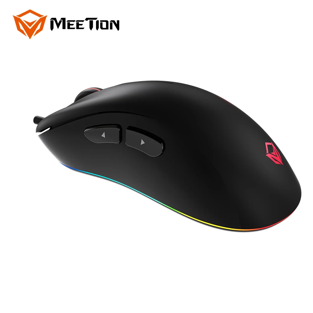 MeeTion GM19 Gamer Wired Illuminate Glowing Light Rbg Pro Oyuncu Led Drivers Usb 7D Gaming Mouse