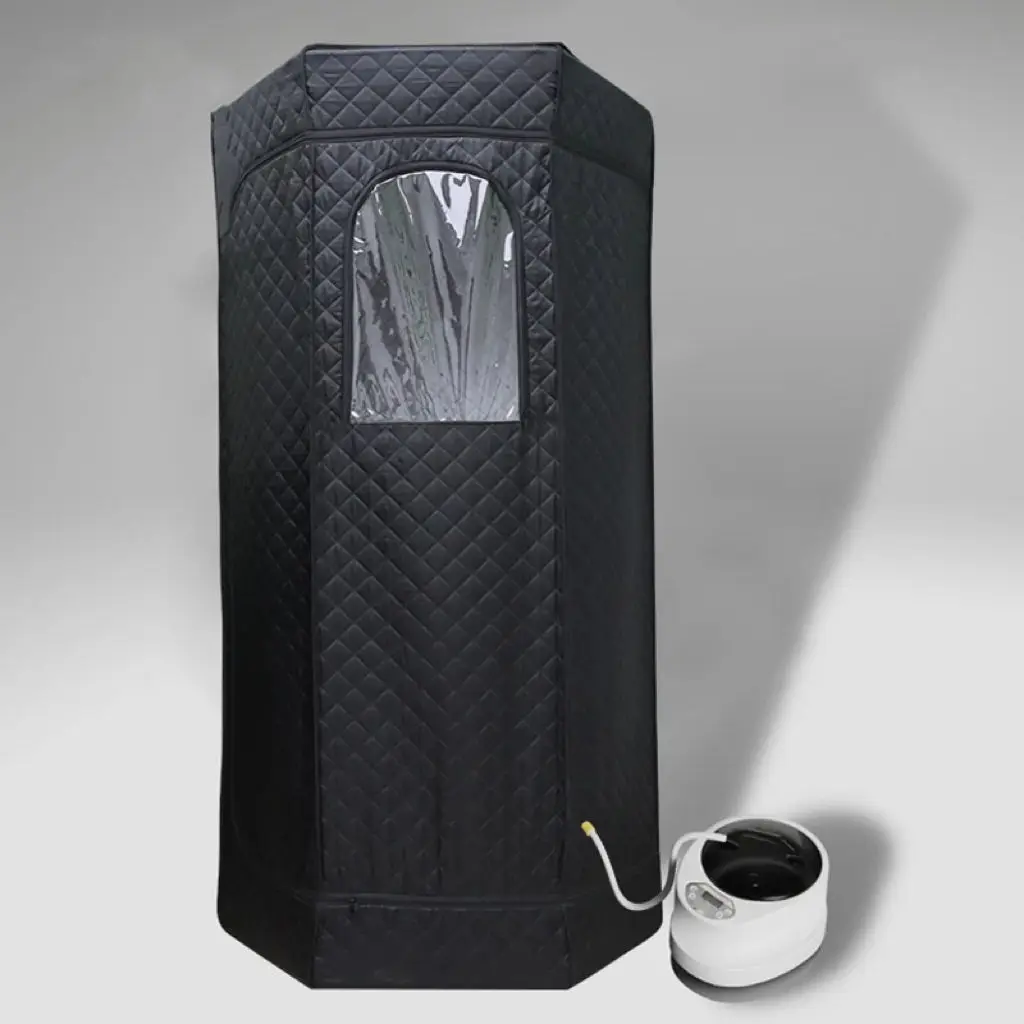 New Design Factory Wholesale Price Full Size Steam Sauna Heater Portable Box Ease Insomnia Stainless Steel Pipe Support