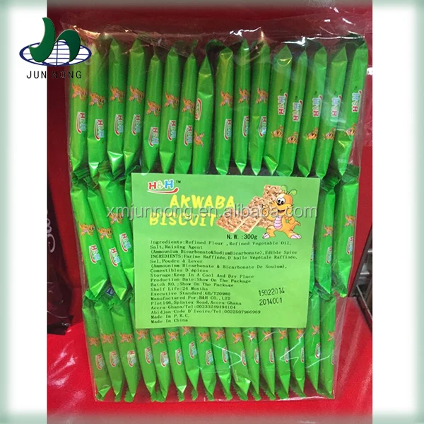 Four kinds of fruit flavor wafers, individually packaged, coconut/lemon/blueberry/peach