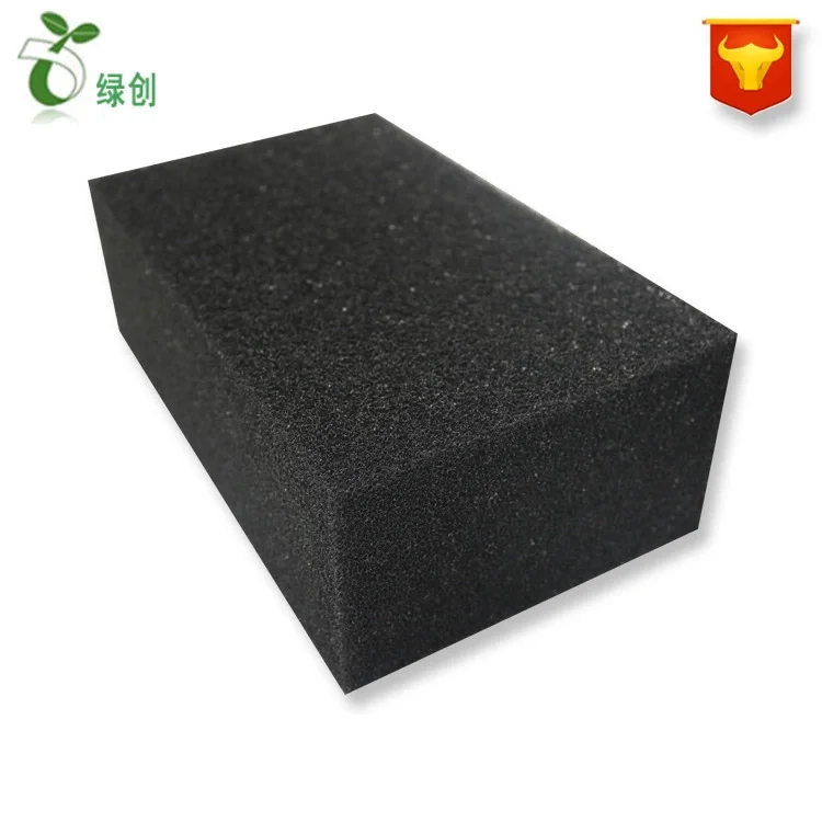 High density wedge shaped foam sound insulation and absorbing foam panels polyurethane filter sponge