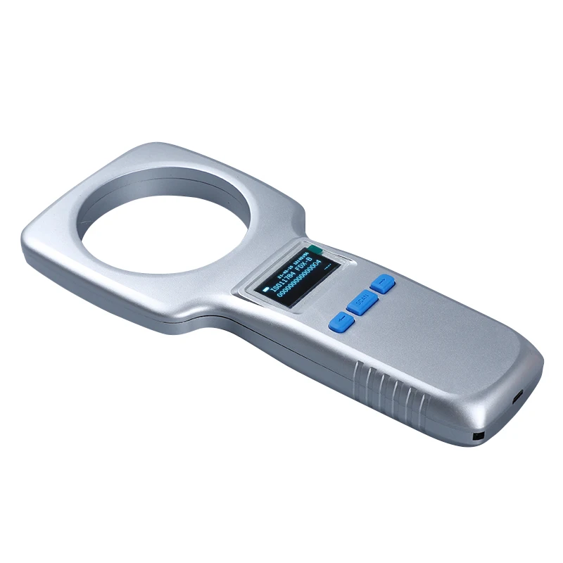 Bluetooth 134.2Khz Small Handheld Pet Animal ID Reader Pet Dog Fish Animal Ear Tag Microchip Rfid Reader Scanner