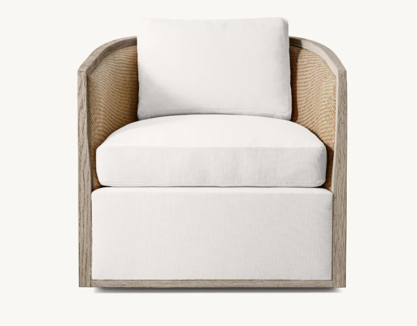 Modern Luxury Living Room Furniture Wood Frame Rattan Events Traditional Armchair