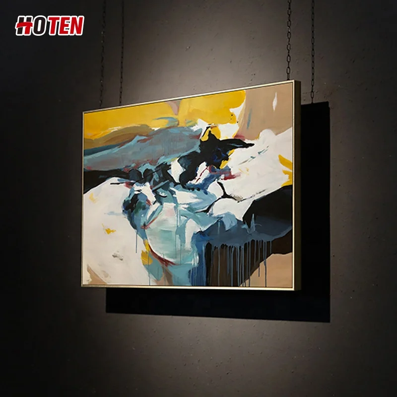 Pure hand drawing abstract oil painting modern minimalist living room bedroom and dining room paintings customization