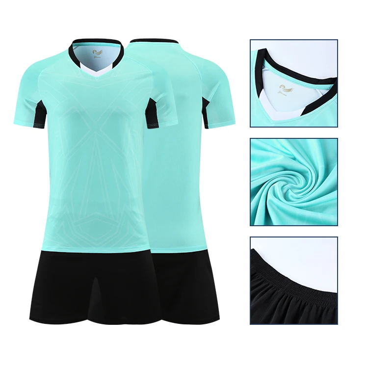 Wholesale football uniform set custom bulk custom soccer jerseys Sublimation Printing Football Jersey Blank uniform team shirt