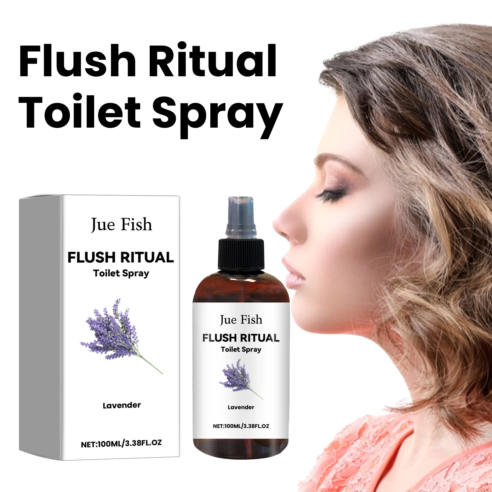Jue-fish Toilet Air Deodorant Sustainable Toilet Spray Daily Use Toilet Freshener Spray
