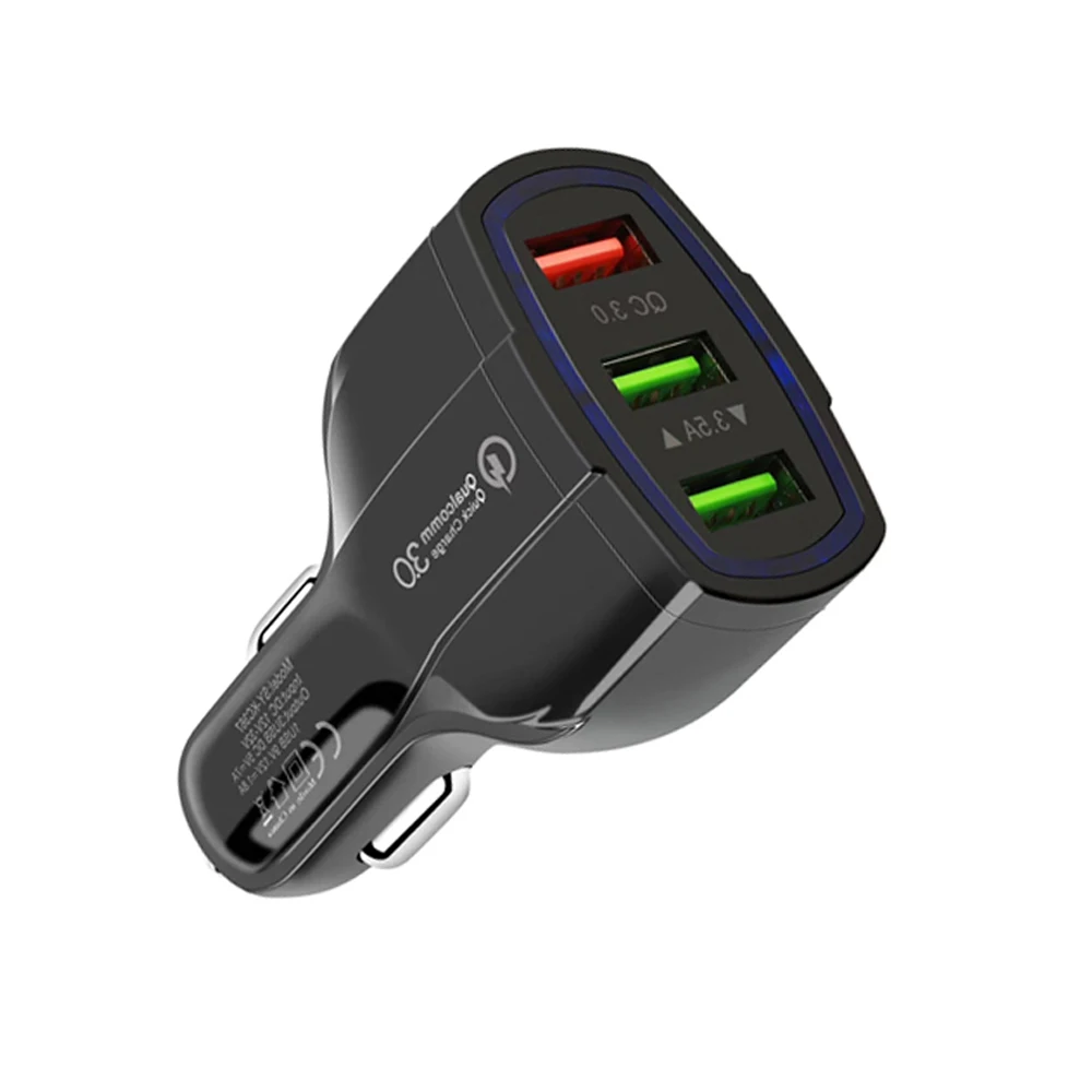
SIPU Factory sale Fast High Speed qualcomm quick charge 3.0 3 port usb car charger 