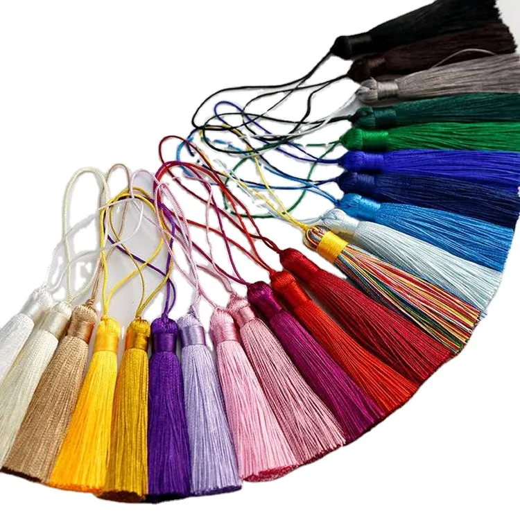 Silk tassels polyester tassel earrings jewelry