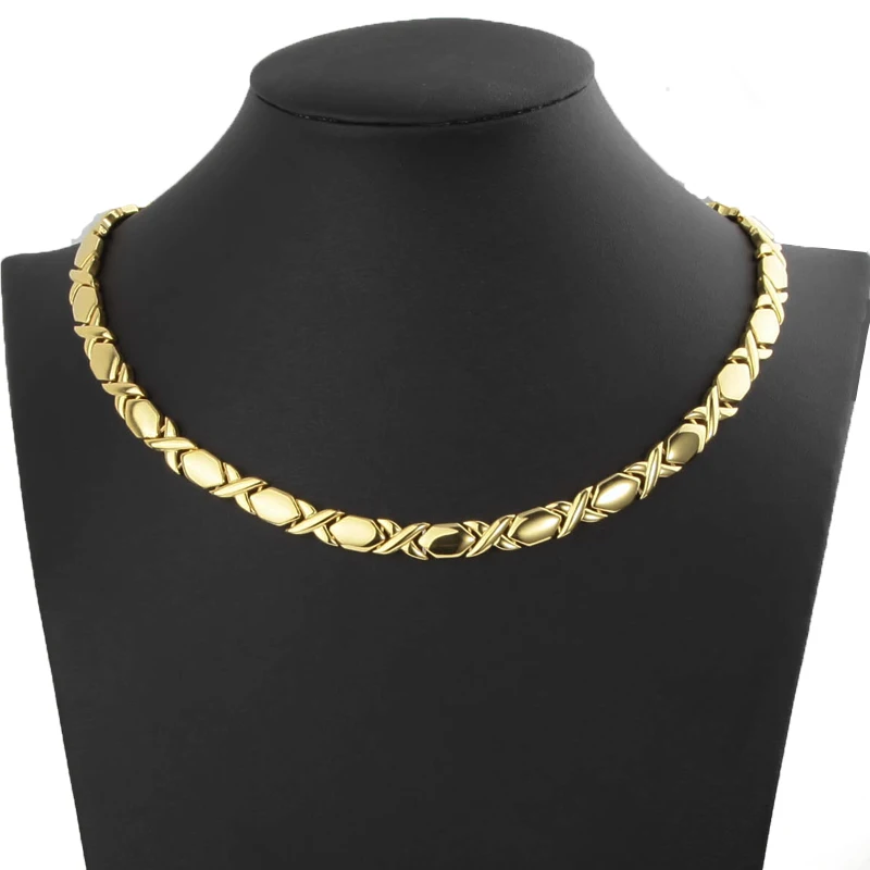 Unique fashion 5 in 1bio energy health titanium germanium necklace