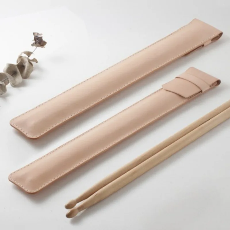Retro Personalized Drumstick Bag Wholesale PU Leather Drumstick Case Portable Drum Stick Holder for Musician