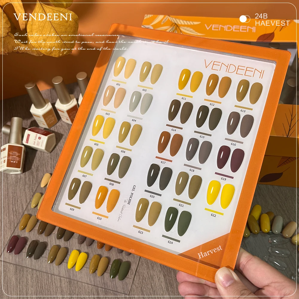 Vendeeni 24 Цветной Гель-лак набор частная марка 15 мл бутылка био-Гели Soak Off бесплатный образец нетоксичный гель лак для