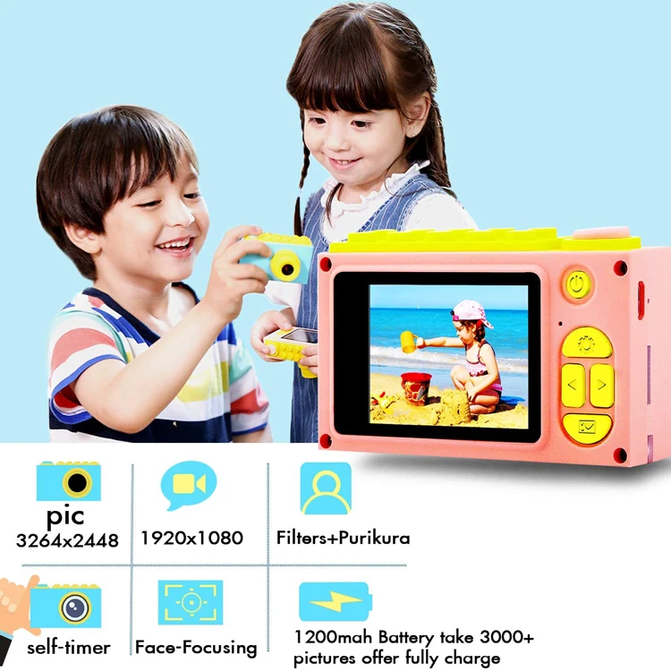 New Gift Toys Educational Photography Gifts The Mini Hd Camera For Children With Waterproof Case Underwater Kids Real Cameras
