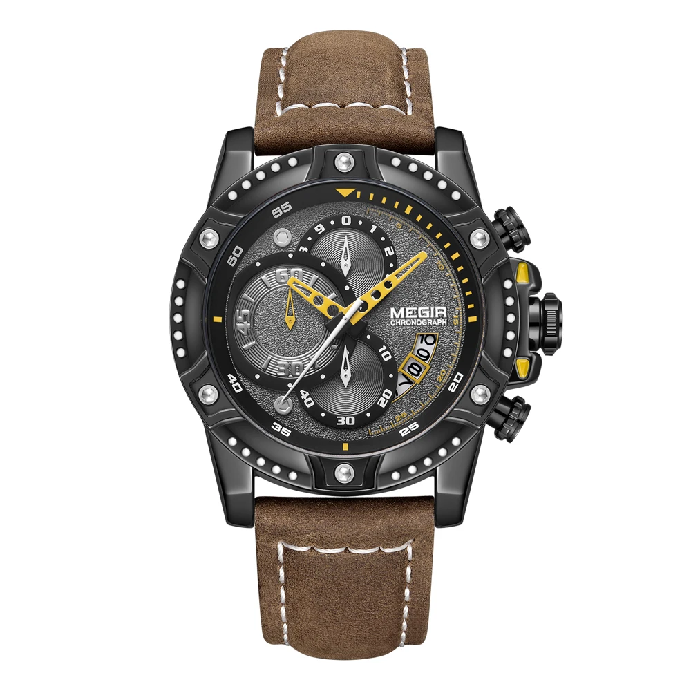 Оптовая хронограф OEM пользовательские часы мужские спортивные кварцевые часы