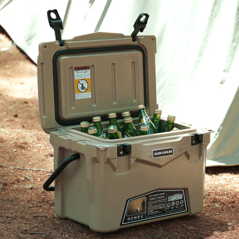 KUER wholesale high quality 35QT Portable YETY Cooler Box Ice Chest Cooler Box Portable Cooler Box