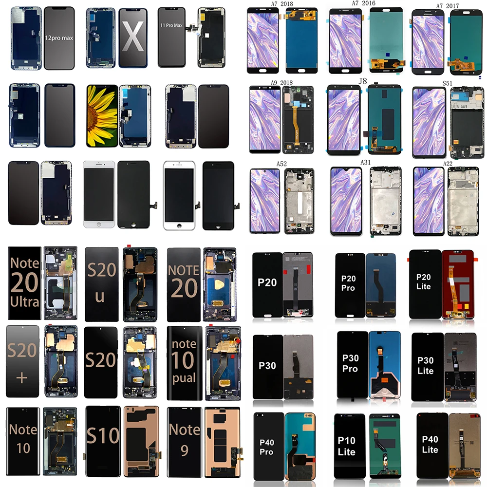 lcd display for Different brands Mobile Spare Parts  For Cell Phones LCD Display Assembly display lcd screen