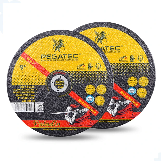 PEGATEC 9' 230x2.5x22mm Cost-Effective Flap Abrasive Zirconia Cutting Disc