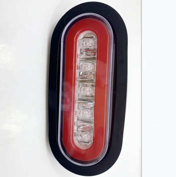 Waterproof 6inch pval sealed stop turn tail brake marker led truck trailer light kit w/grommet plug, mounting brackets