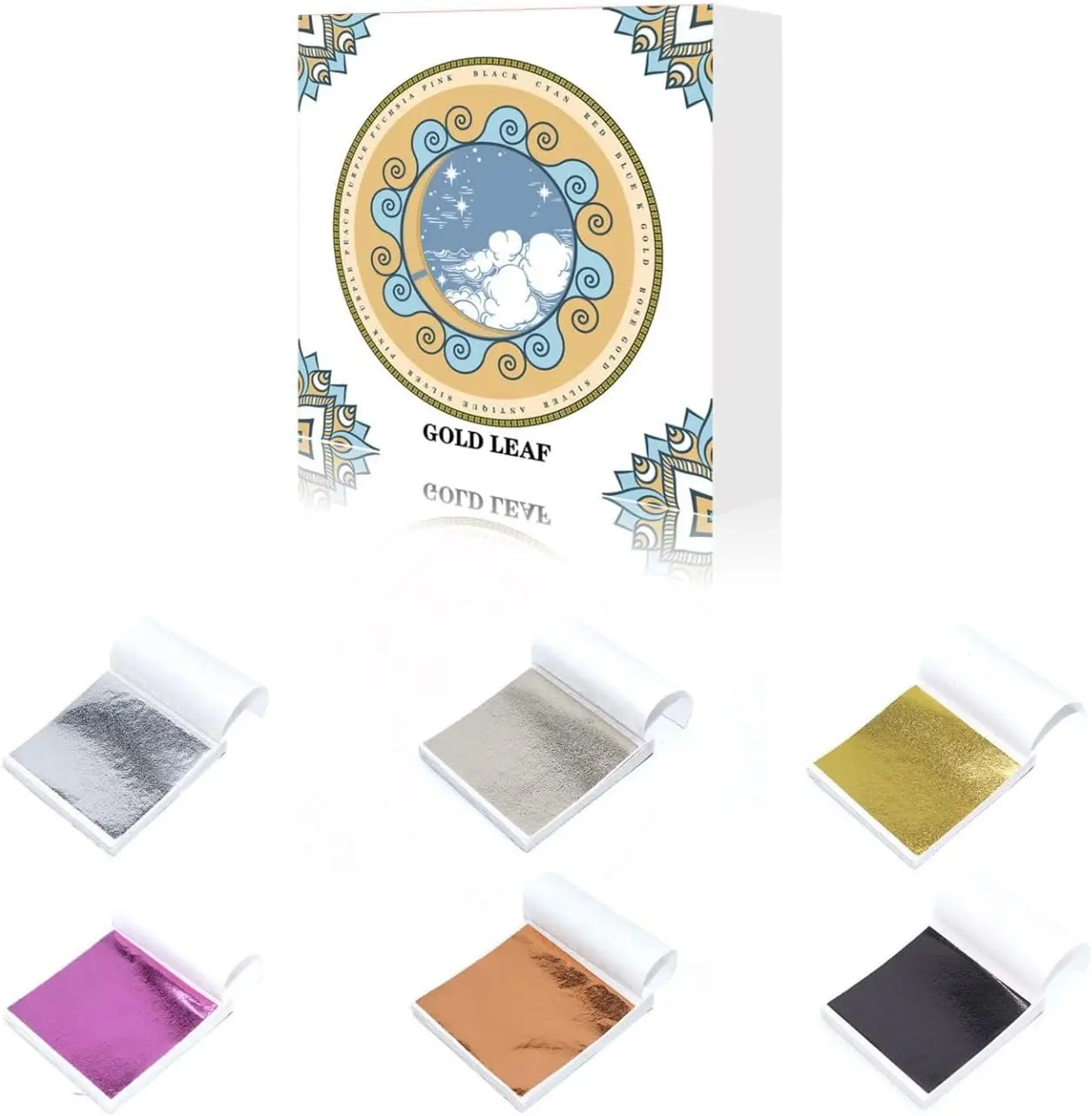 High Quality Gold Leaf 6 Colors For Home Furniture Decoration Wallpaper Gold Foil Sheets Epoxy Decoration