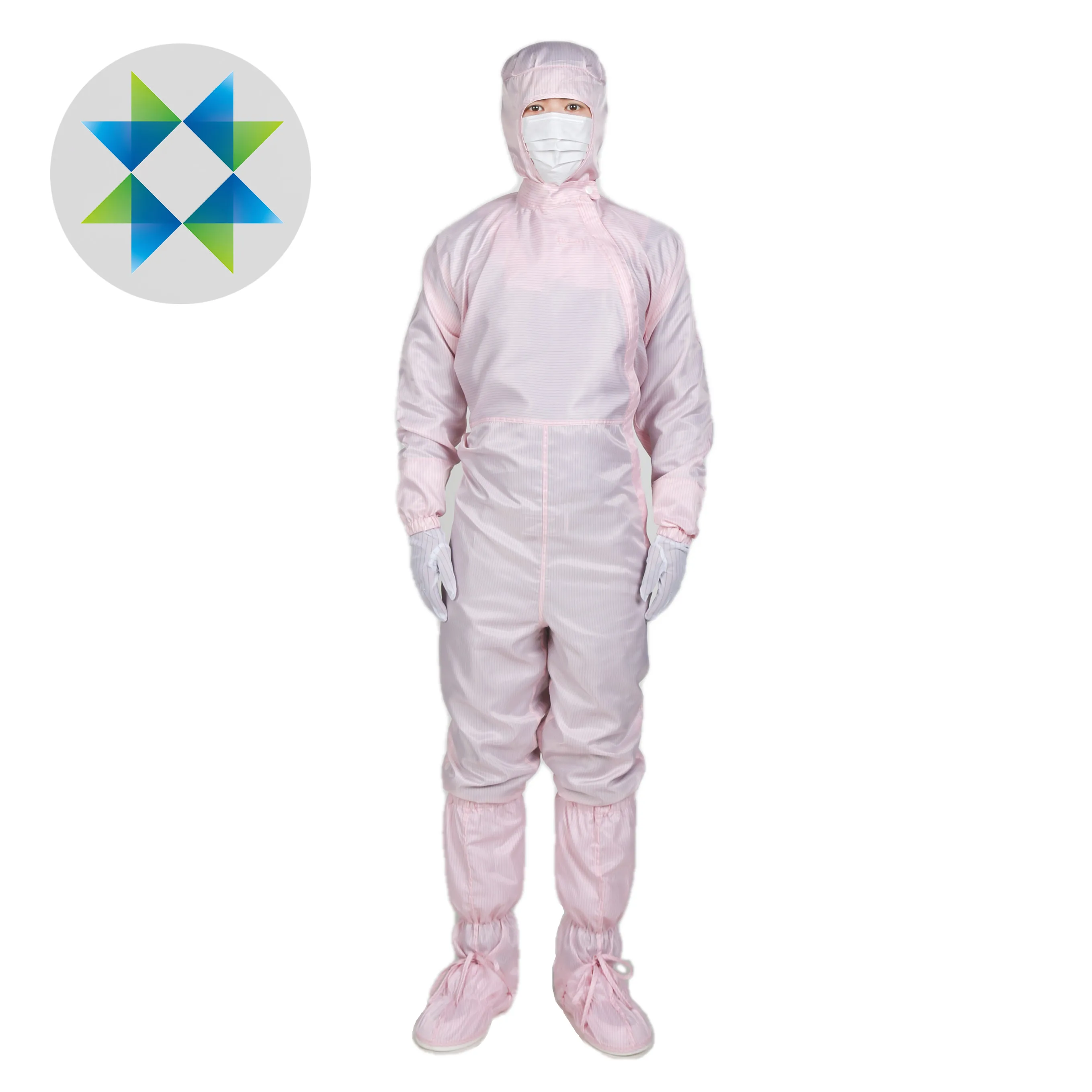 SKPURE Beltron conductive fiber indutrail lint free cleanroom uniform jumpsuit esd antistatic smock antistatic coverall