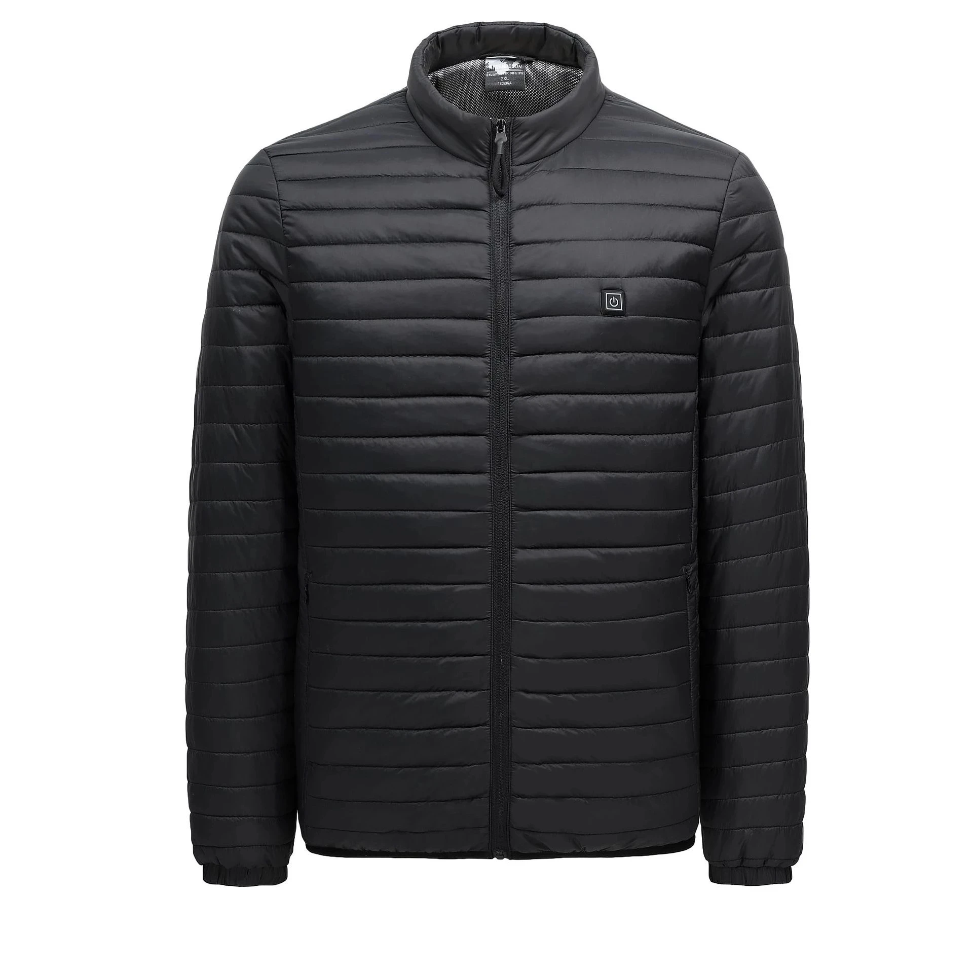 Sidiou Group Winter Thermal Padded Clothing Smart Heated Hunting Jacket Ultralight Long Sleeve Warm Coat Men USB Heating Coat