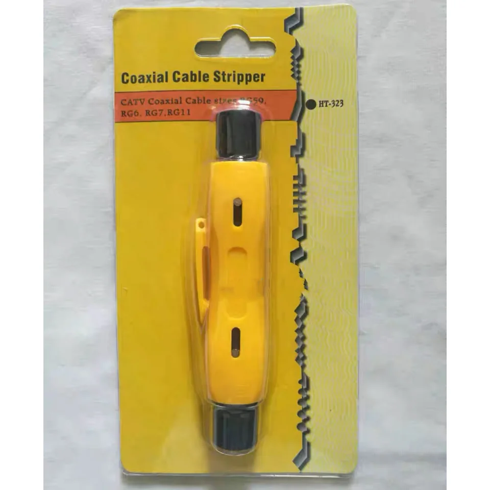 Factory Price Portable Pocket Cable Wire Stripper Coaxial Cable Cutter Wire Stripping Tool for Rg59 Rg6 Rg7 Rg11 Coax Stripper