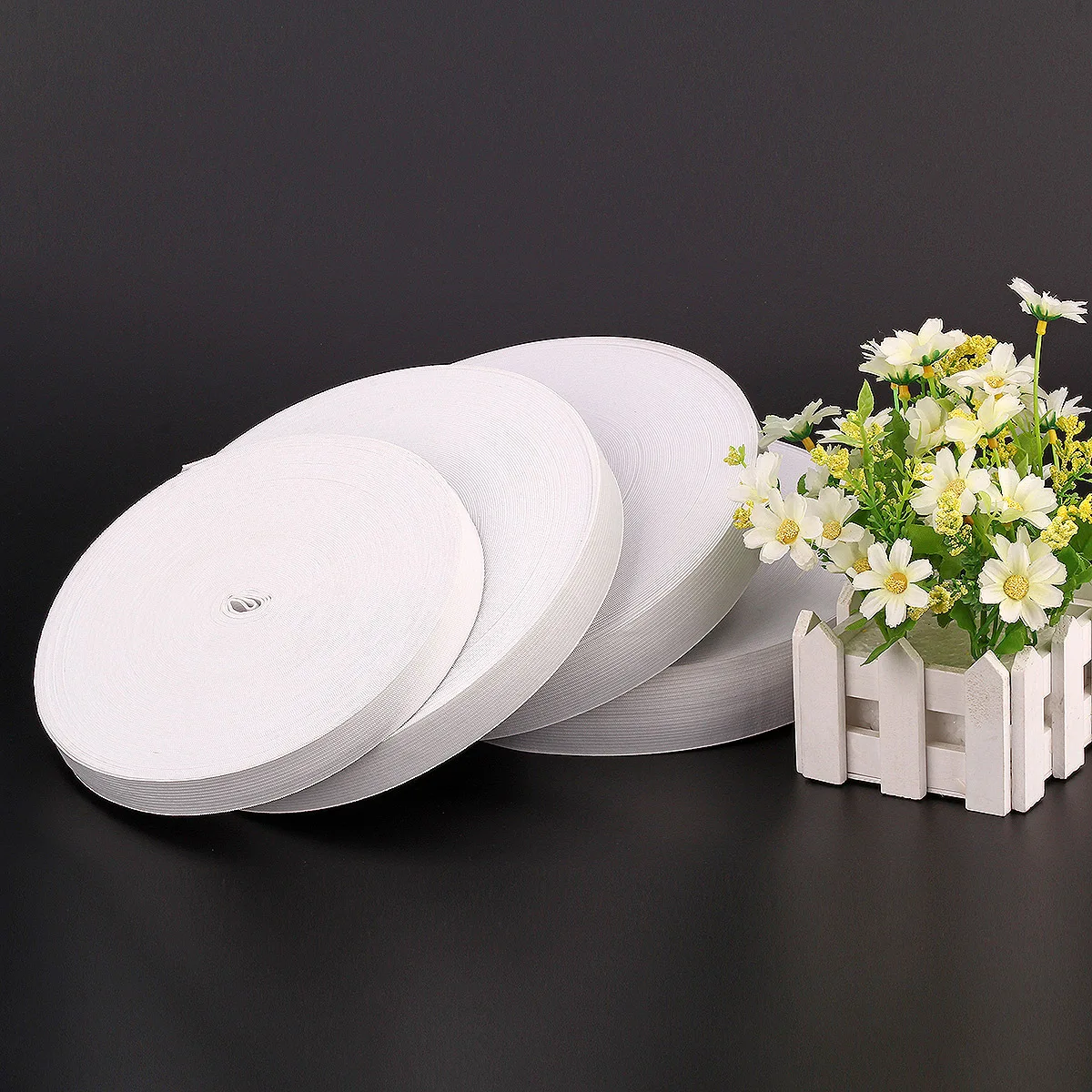 Widely Used Grment Accessories High elasticity woven crochet elastic Webbing band for belt pants