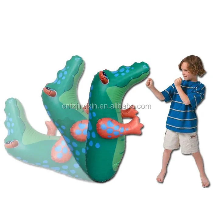 Custom kids inflatable dinosaur punching bag boxing