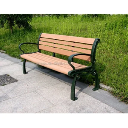 WPC Outdoor garden rustic patio Bench Chair woodplastic composite bench bar