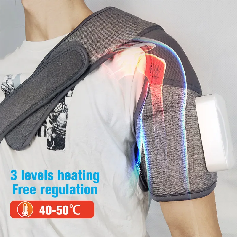 Electric 8d neck & shoulder neck massager device shockwave therapy and back massager pulse cervical with heat