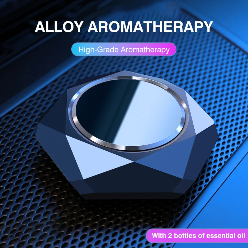 Wholesale Luxury Models Customised Logo Alloy Aromatherapy Car Aromatherapy Diffuser Car Scent Air Freshener