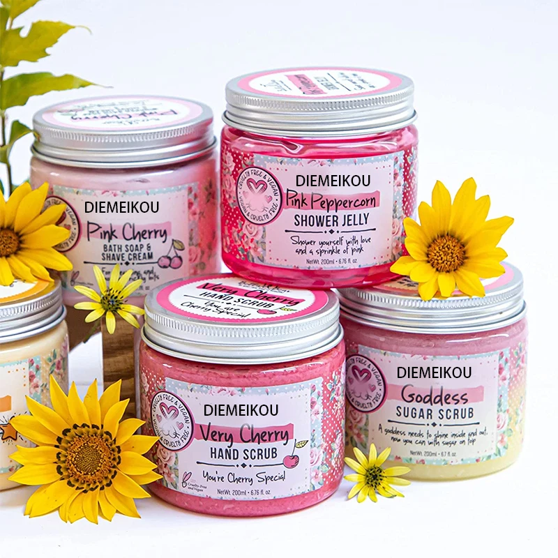 OEM wholesale custom package fruit natural bulk whitening coffee sugar private label organic body scrub