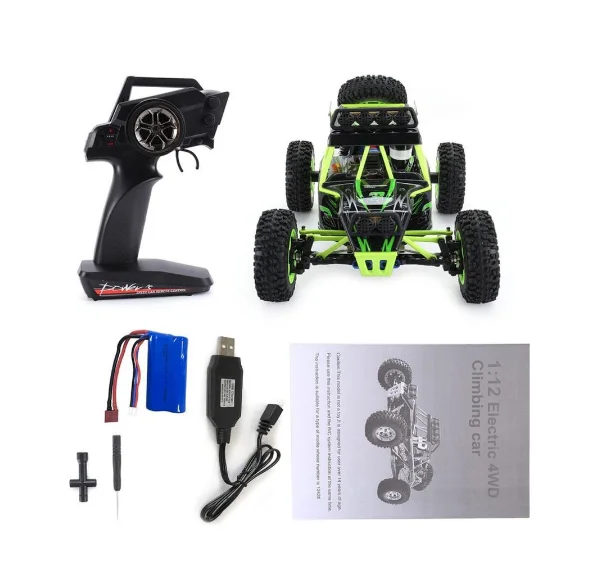 Popular WLtoys 12428 1/12 4WD High Speed RC Car 2.4G Climbing Car Crawler 50km/h Brushed Off Road Truck Radio Control Toys
