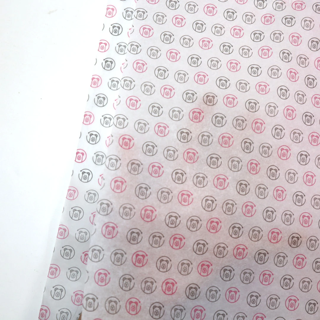 Custom Foil Stamping Tissue Paper Wrapping Paper For Clothing Packaging