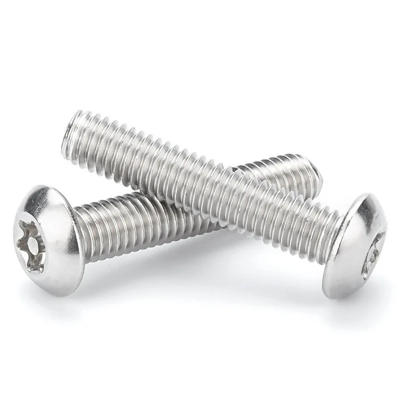 Black round Star-Shaped Security Machine Screw Anti-Theft M3 M4 M5 M6 M8 Binding Head Made of Titanium Steel Stainless Steel