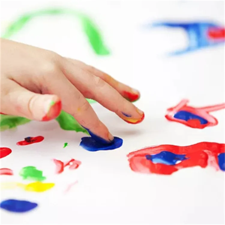 Water Based Acrylic Non-poisonous Fruit Washable Tempera Paint Art Tempera Paint for kids and adults 60ml