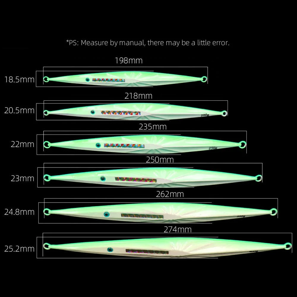 New With auxiliary hook150g-400g Oem Fast Slow Uv Lead Jig Flash Fishing Lure Jigging Slow Pitch Jigs Sinking Metal Lure