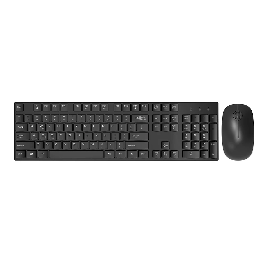 Multicolor Suit 2.4Ghz wireless combo keyboard and mouse combo
