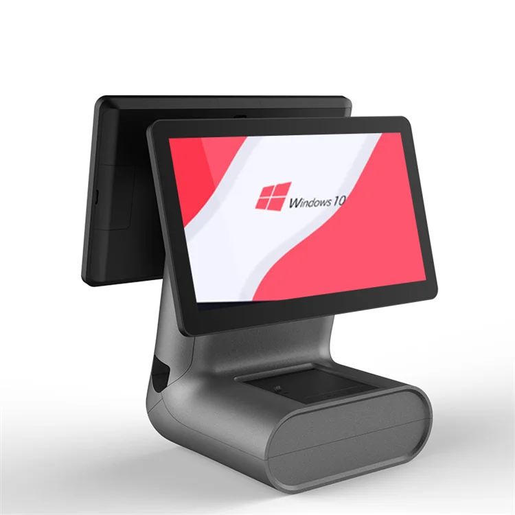 android windows POS systems restaurant pos system for sale All-in-One pos tarminal with 80 mm printer scanner qr