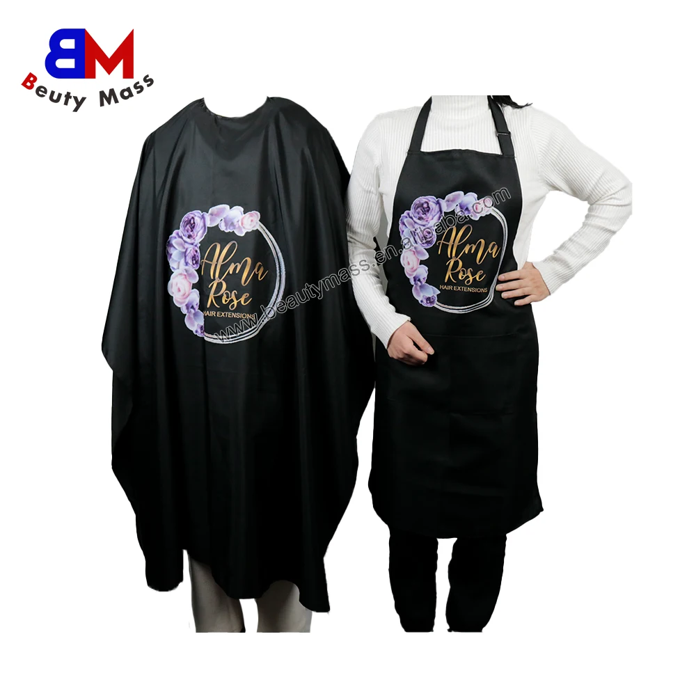 Personalized Hairdressing Cape Gown With Logo Hair Cutting Salon Barber Capes Custom Apron With Pocket For Hairstylist