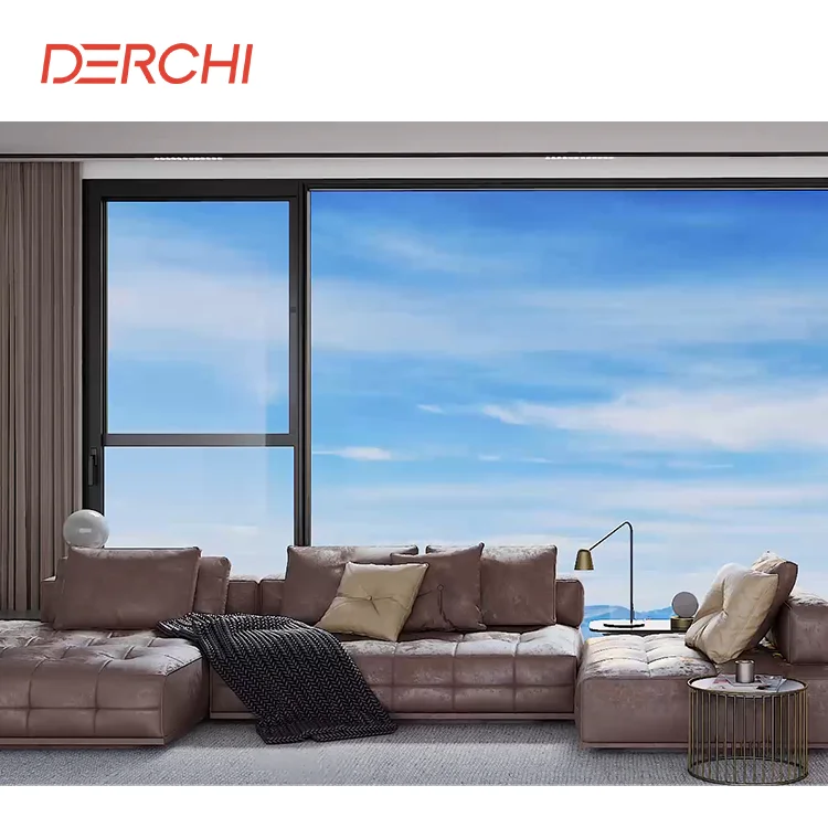 Custom Villa House Aluminum Windows Energy Saving Insulation Double LowE Glass Casement Window