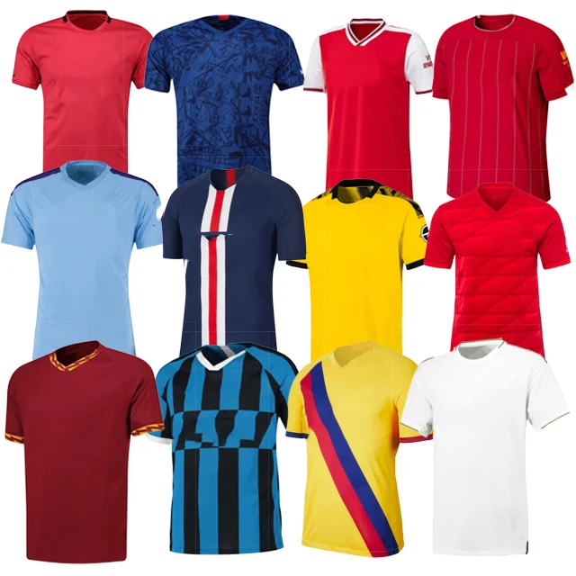 Cheap Wholesale Men Women Kids Real Top Thai Quality 20 21 Jersey Soccer Uniform Football Shirt