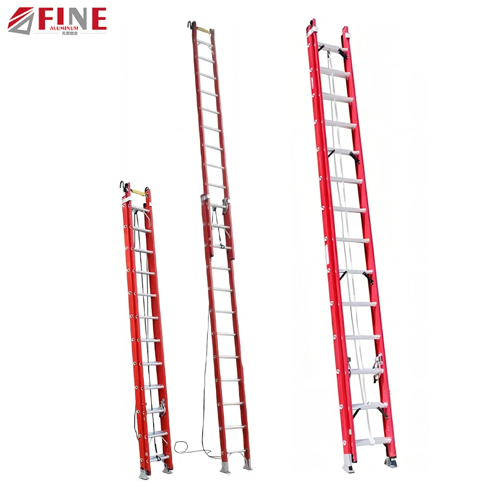 En131 Frp Escalera Extension Fiberglass Reinforced Plastic Ladder Manufacturers