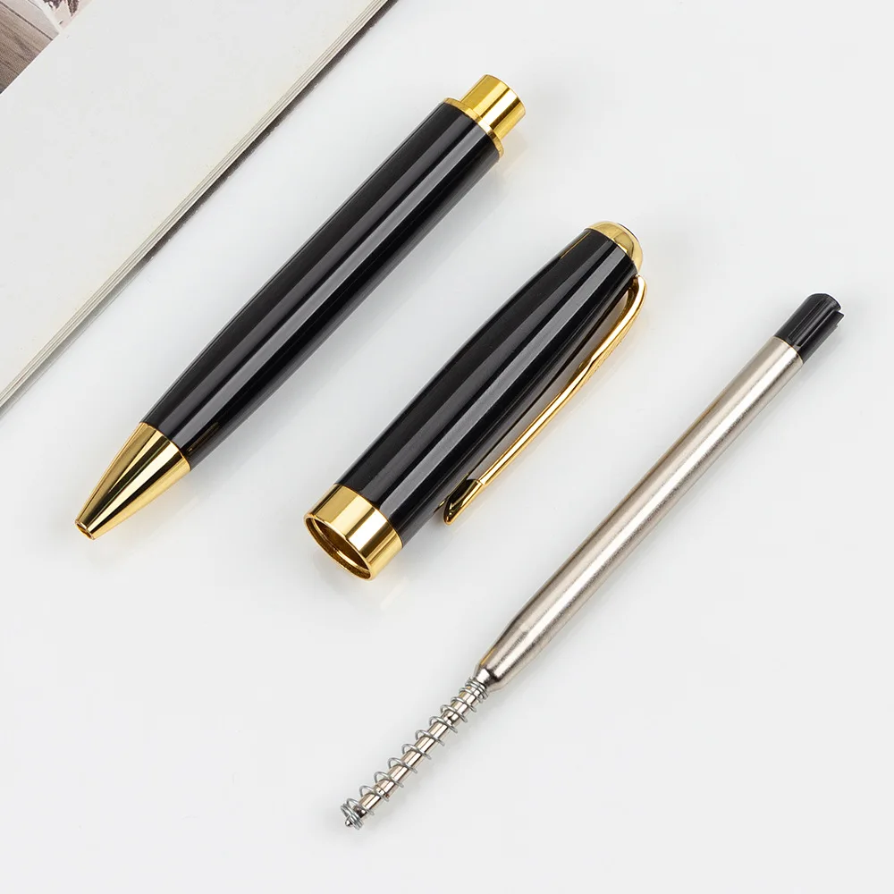 Black Silver Parker Metal Luxury Custom Laser Logo Pen Promotional Advertising Gift Ballpoint Pen