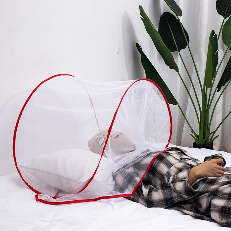 New Design foldable mosquito net bed types of folding mosquito nets round portable head net for travel