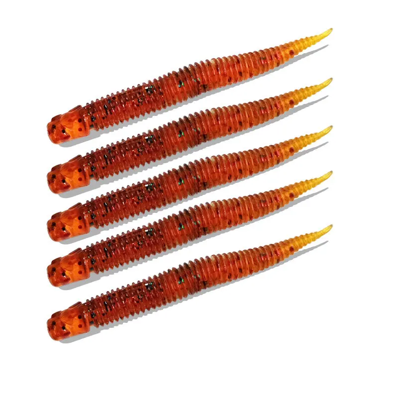 High Quality 50mm 0.54g Soft PVC Fishing Lure Hook Slot Ocean Boat Lake River Stream Fishing Saltwater Bass