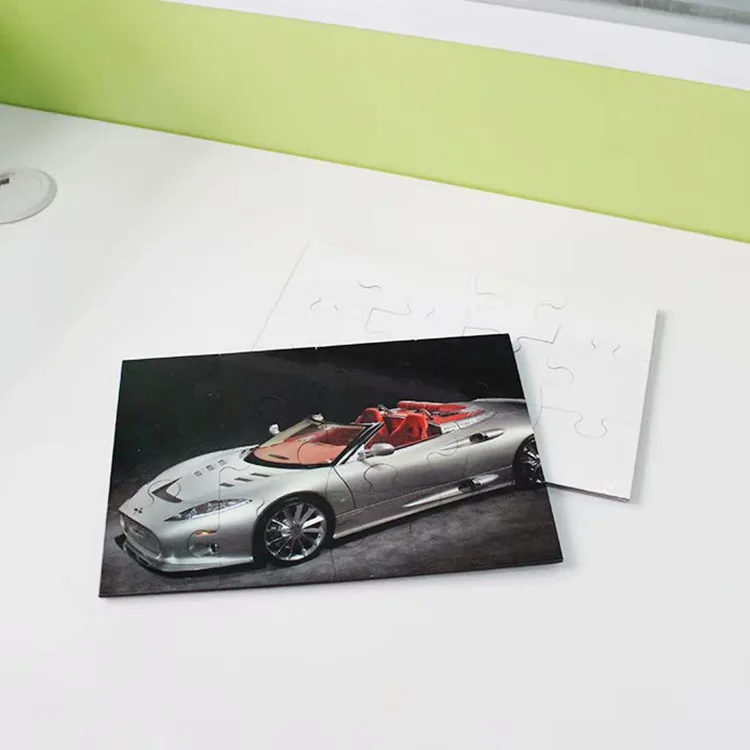 12pieces Blank Sublimation MDF Wooden jigsaw puzzles Custom Photo Printing puzzle Jigsaw